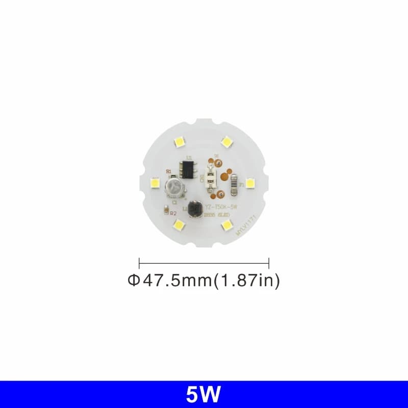 Puce LED pour ampoule de 55W, 45W, 38W, 28W, 18W, 14W, 10W, 5W, 2835SMD, DOB, perles lumineuses rond
