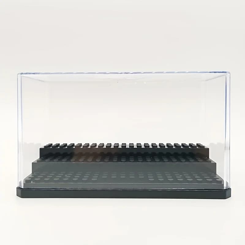 Vitrine d'exposition pour figurines en acrylique, boîte de présentation empilable et anti-poussière