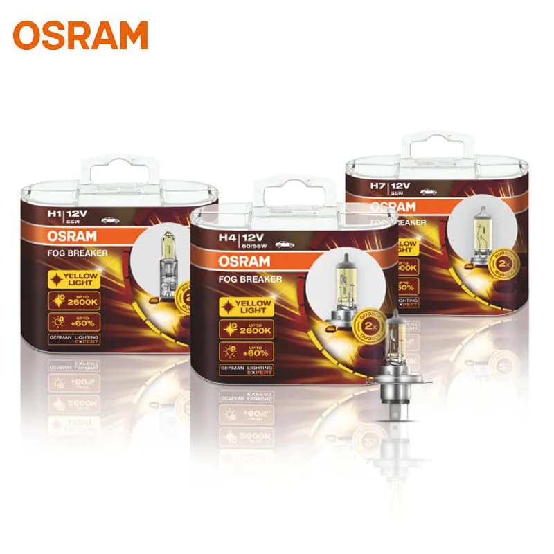 OSRAM – interrupteur antibrouillard 2600K H1 H3 H4 H7 H8 H11 H16 9005 9006, ampoules 12V, lumière ja