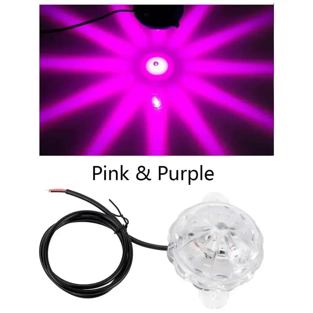 Lumière LED pour châssis de moto, Flash stroboscopique RGB, lumière d'ambiance universelle pour déco