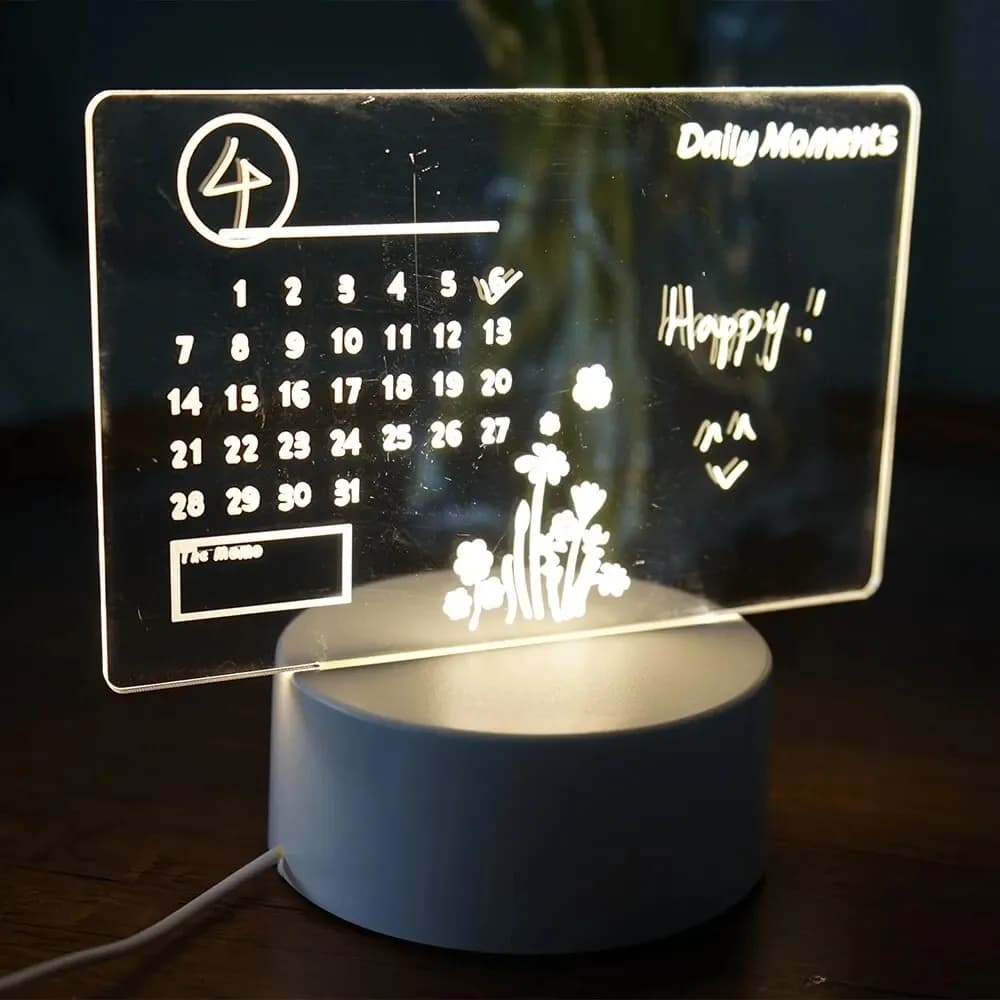 Tableau d'affichage manuscrit LED veilleuse USB Rechargeable lumière chaude enfants petite amie cade