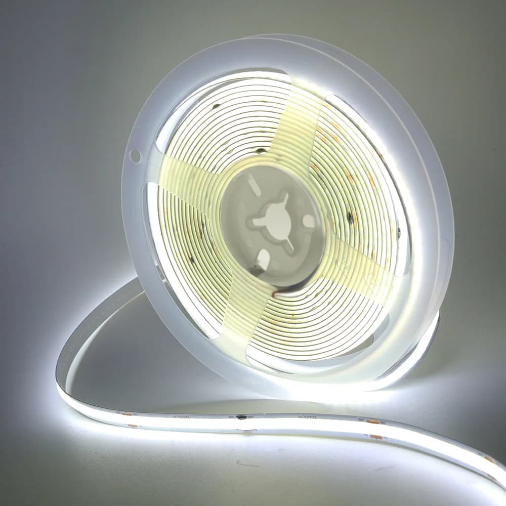 Bande lumineuse Led COB USB 5V, blanc/rouge/vert/rose/bleu glacé/jaune, 320 LED, ruban Flexible, lam