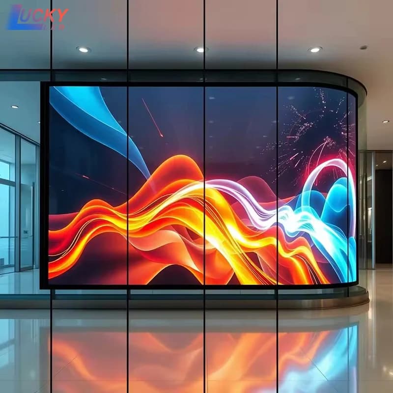 Écran LED Transparent adhésif, Film Flexible, installation facile pour verre de fenêtre P4 P6 P8 P10