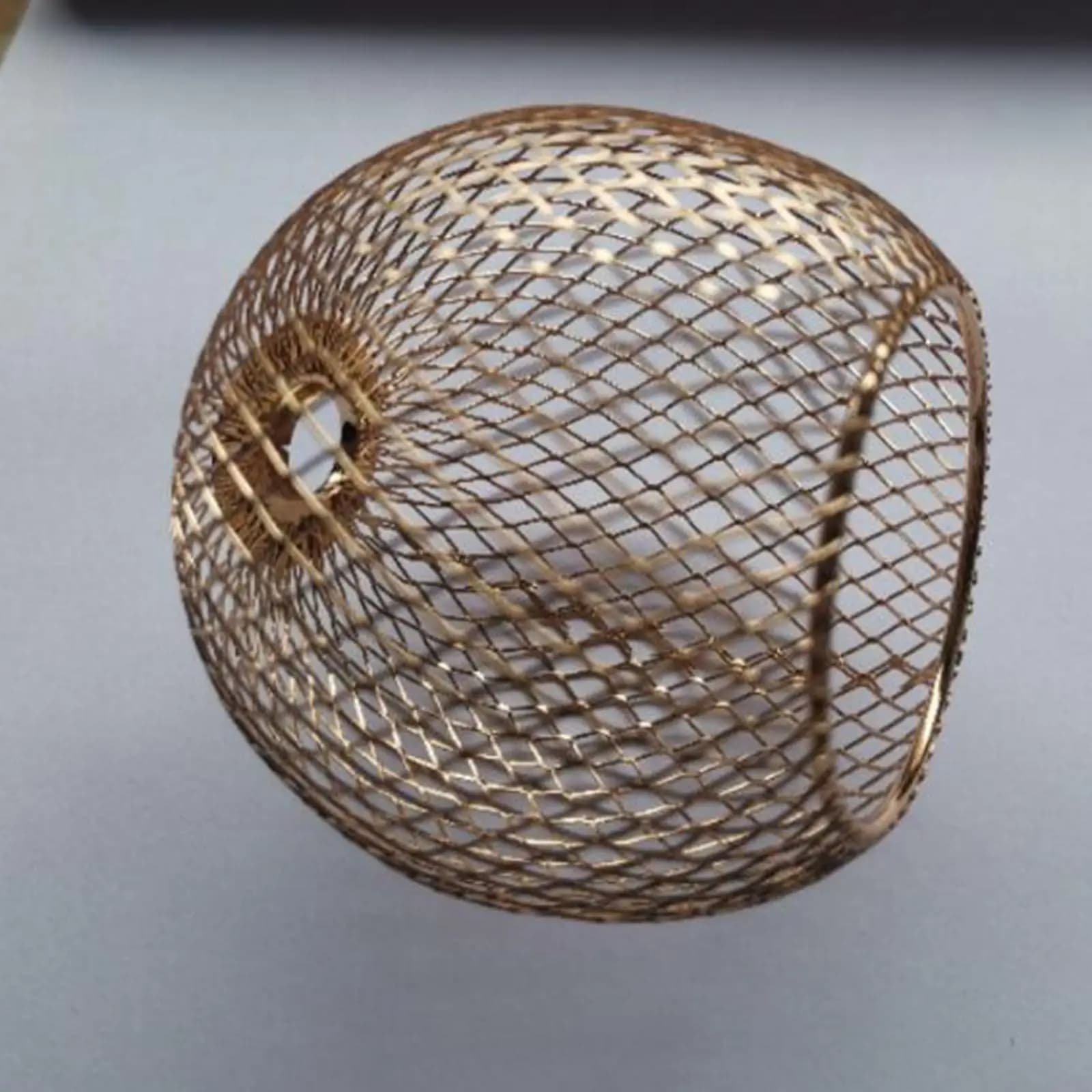 Abat-jour en fil de fer, abat-jour en maille, couverture pour luminaires, lampe suspendue