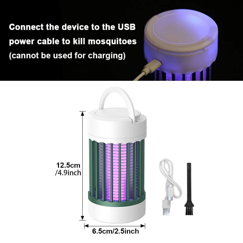 Lampe anti-moustiques à choc électrique USB, lumière UV, piège anti-moustiques pour chambre à couche