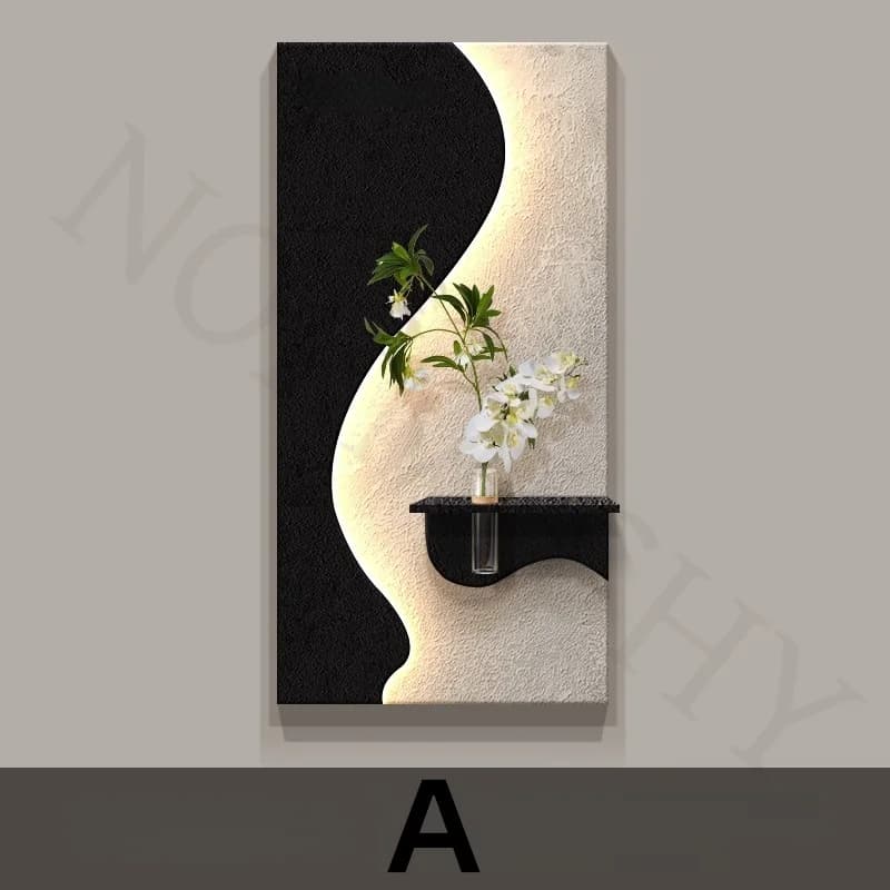 Applique d'entrée de luxe salon et décoration d'étude peinture lampe de peinture suspendue LED haut