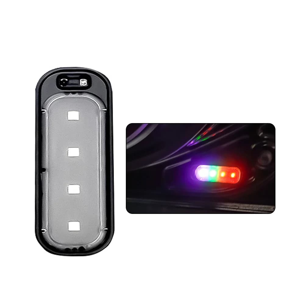 Lumière de bienvenue universelle pour porte de voiture, LED, chargeur USB, sans fil, RGB, sécurité,