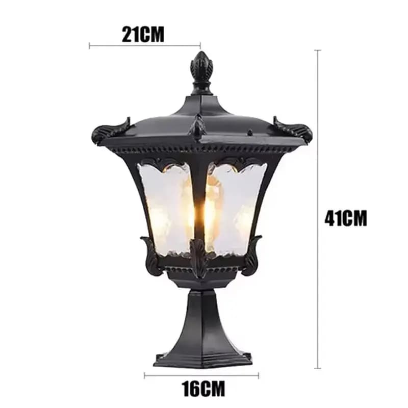 Lampe à colonne extérieure étanche Led, décoration d'embellissement de jardin, applique murale de ja