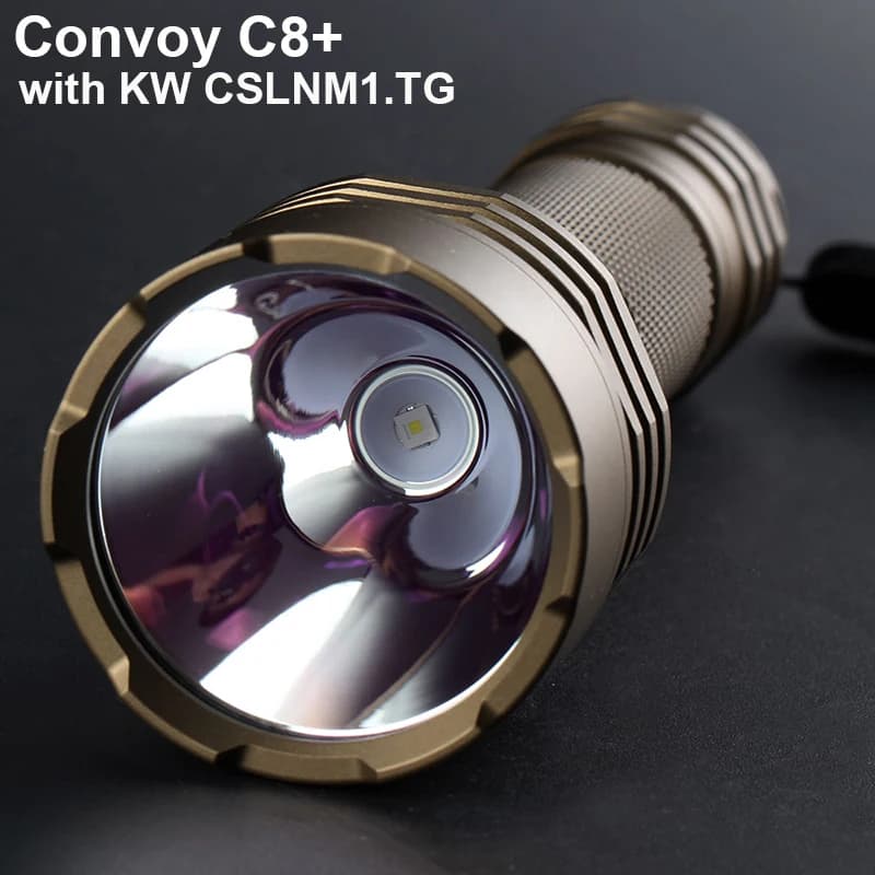 Convoi C8 Plus avec KW CSLNM1.TG lampe de poche à lumière blanche Linterna Led éclairage Portable 18