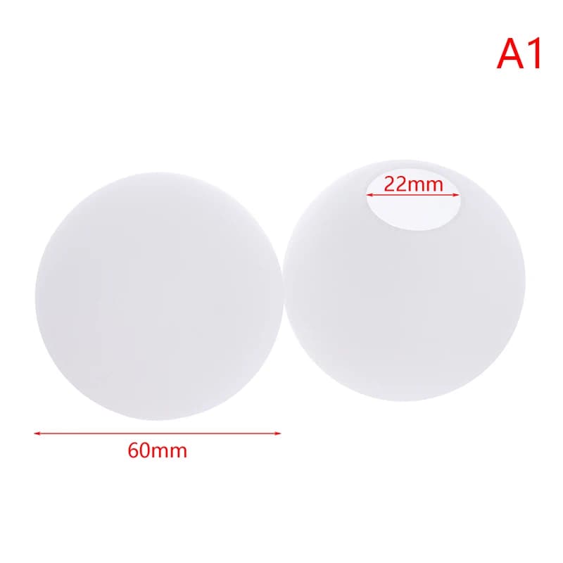 Abat-jour en verre blanc, globe laiteux, couvercle de lumière rond, adapté à la décoration intérieur