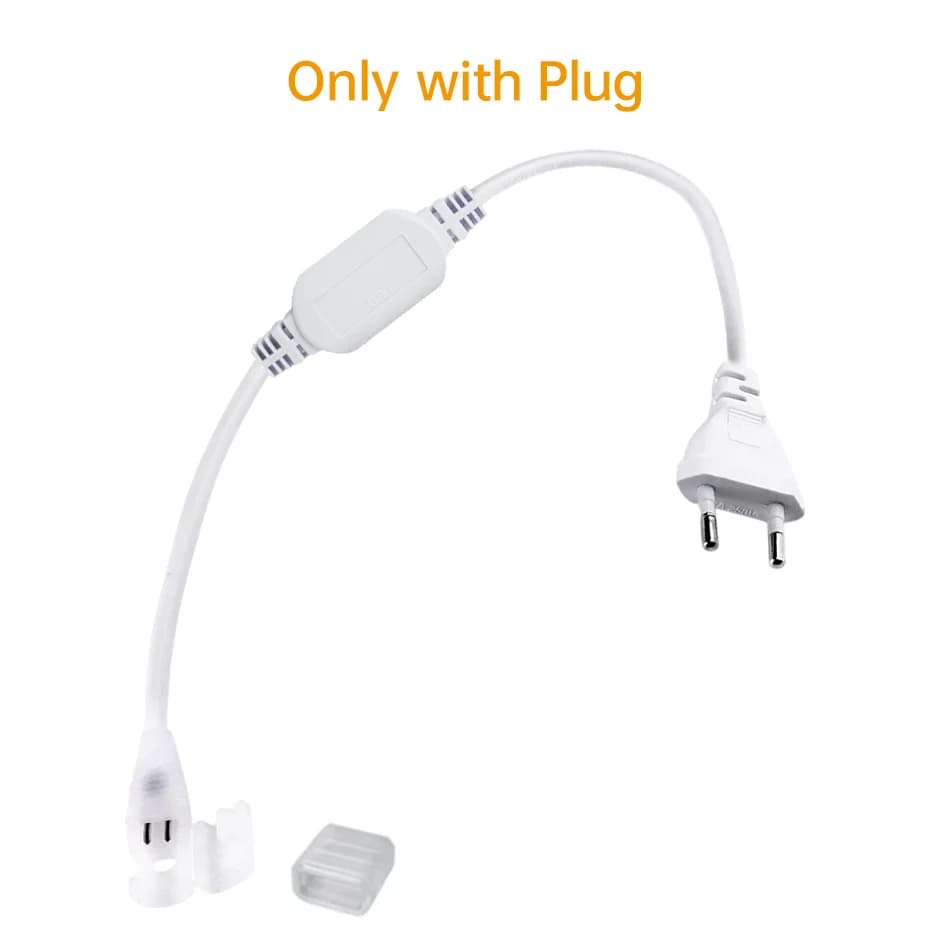 Connecteur d'accessoires pour bande lumineuse 220V avec interrupteur, prise EU/AU et variateur 4 tou