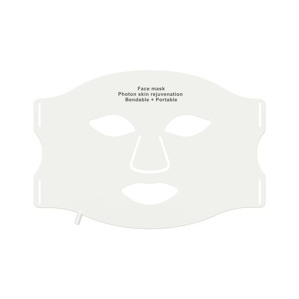 Masque facial LED à 7 couleurs pour la luminothérapie, masque de beauté en silicone à photons LED, r