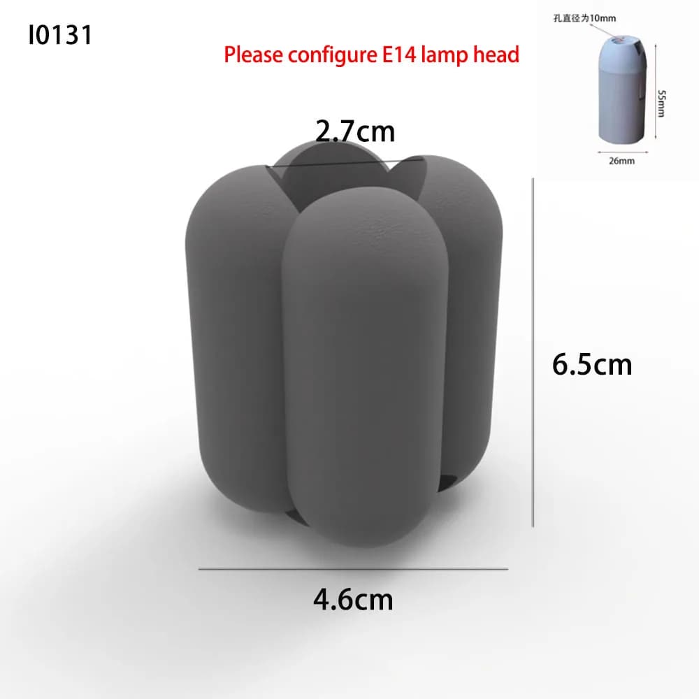 Abat-jour en ciment de Style nordique, moule en Silicone, décoration de bureau, supports de lampe en