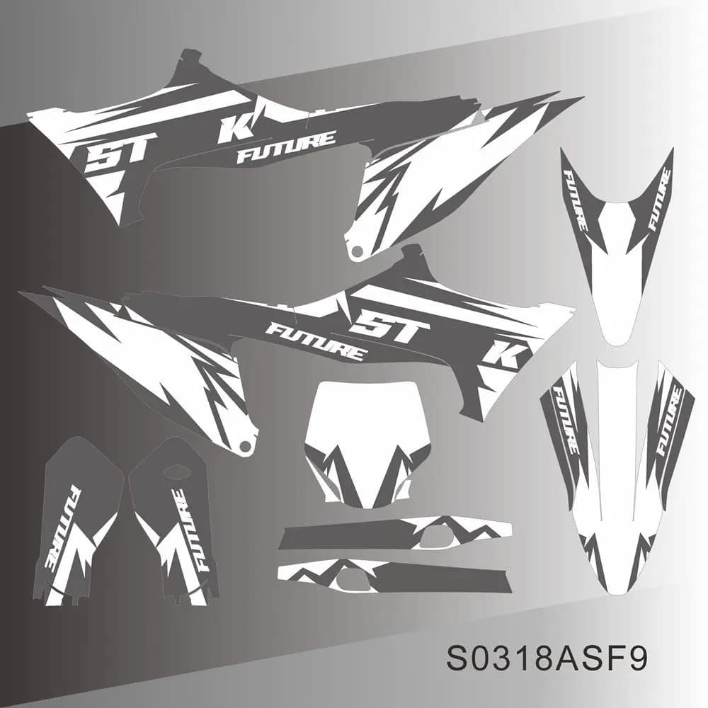 Autocollants graphiques complets pour Stark Future Varg 2022 2023 2024, arrière-plan de moto