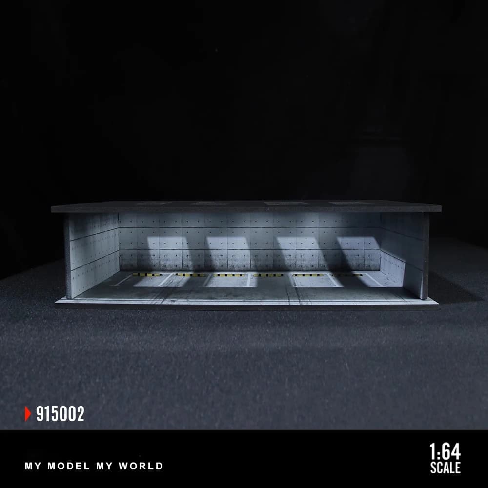 Modèles de Garage de voiture 1/64 modèle d'espace de stationnement Lot Diorama espace de stationneme