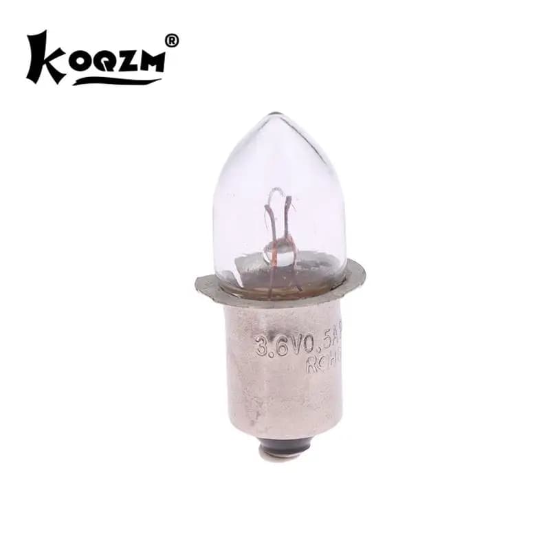 Ampoules de base P13.5S, lampe de poche de style ancien, 2.4V, 3.6V, 4.8V, 6V, 7.2V, 0,4 A, 0,5 A, 0