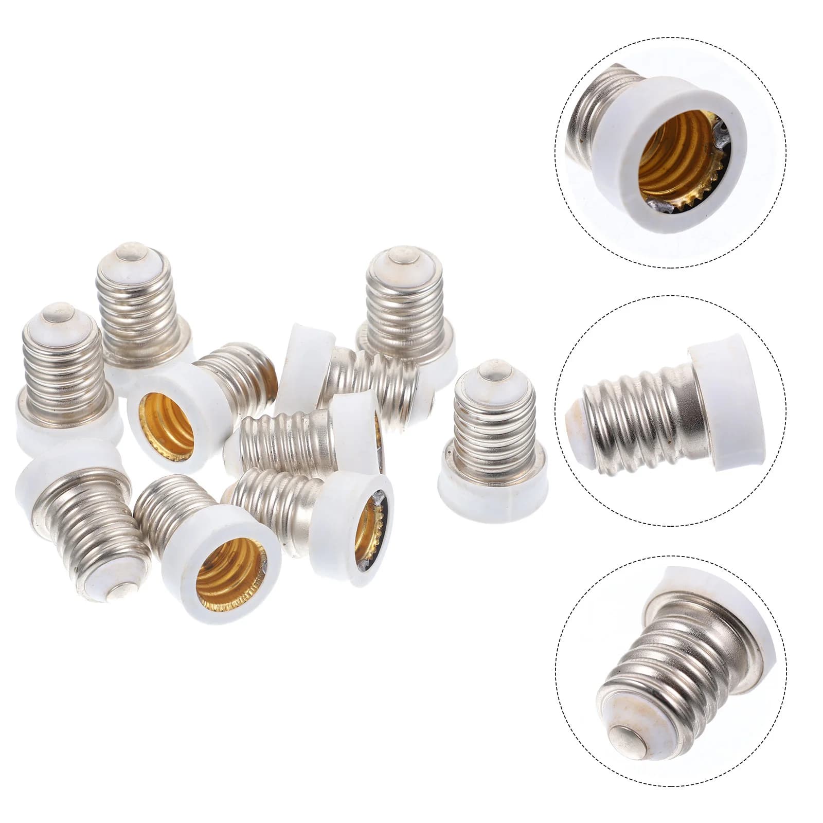 Convertisseur de douille de lampe E14 à E12, 10 pièces, adaptateur d'ampoule, Transformation de Base