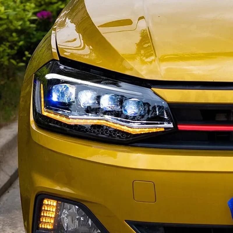 AIROW nouveauté assemblage complet LED pour VOLKSWAGEN Polo Mk5 Vento Cross Polo lampe frontale LED
