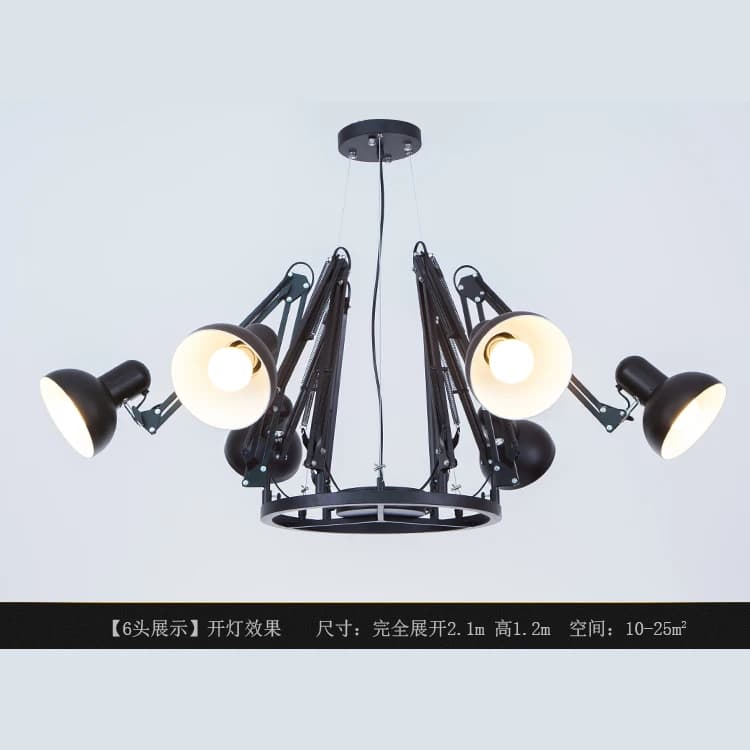 Lampe Suspendue en Forme d'Araignée Extensible au Design Moderne, Luminaire Décoratif d'Nik, Idéal p