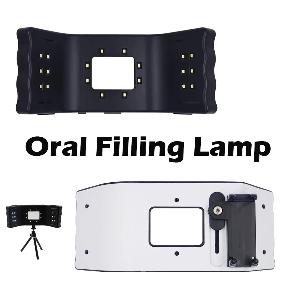 Flash photographie dentaire, lampe LED à bord coupé, équipement de dentistes conçu, fournit un éclai