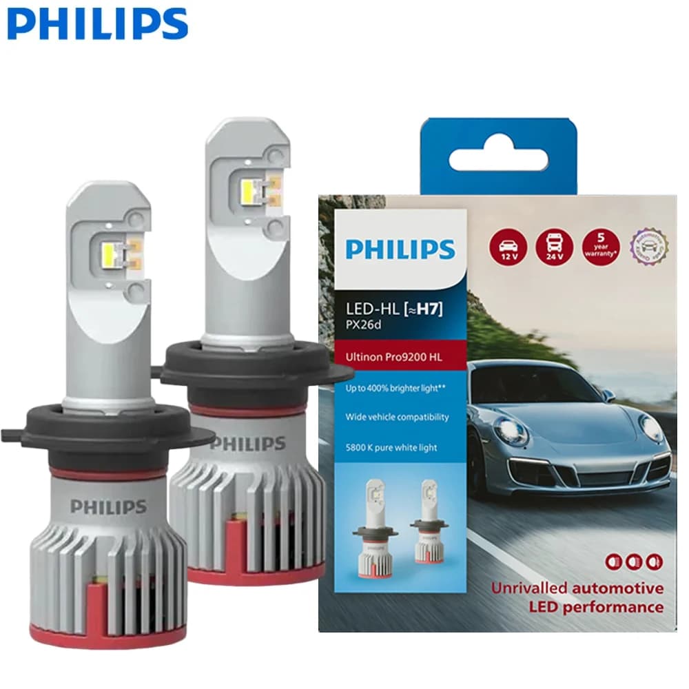 Philips Ultinon Pro9200 HL H11 H9 H7 H4 phare LED de voiture nouvelle Version HB3 HB4 9005 9006 12V