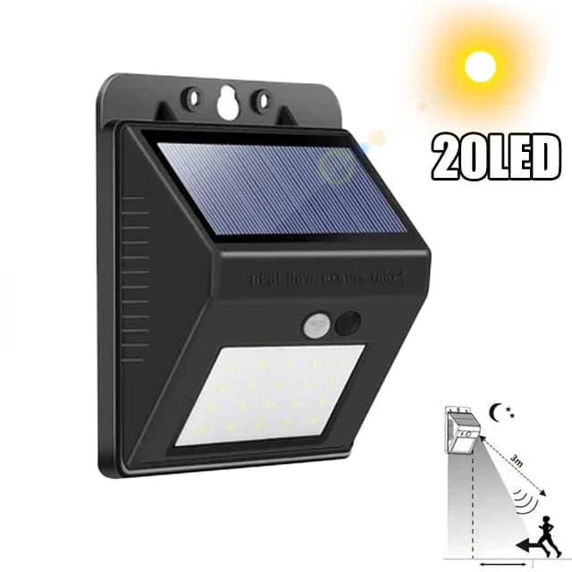 Offre spéciale 144 LED lumière solaire sans fil PIR capteur de mouvement étanche applique solaire al