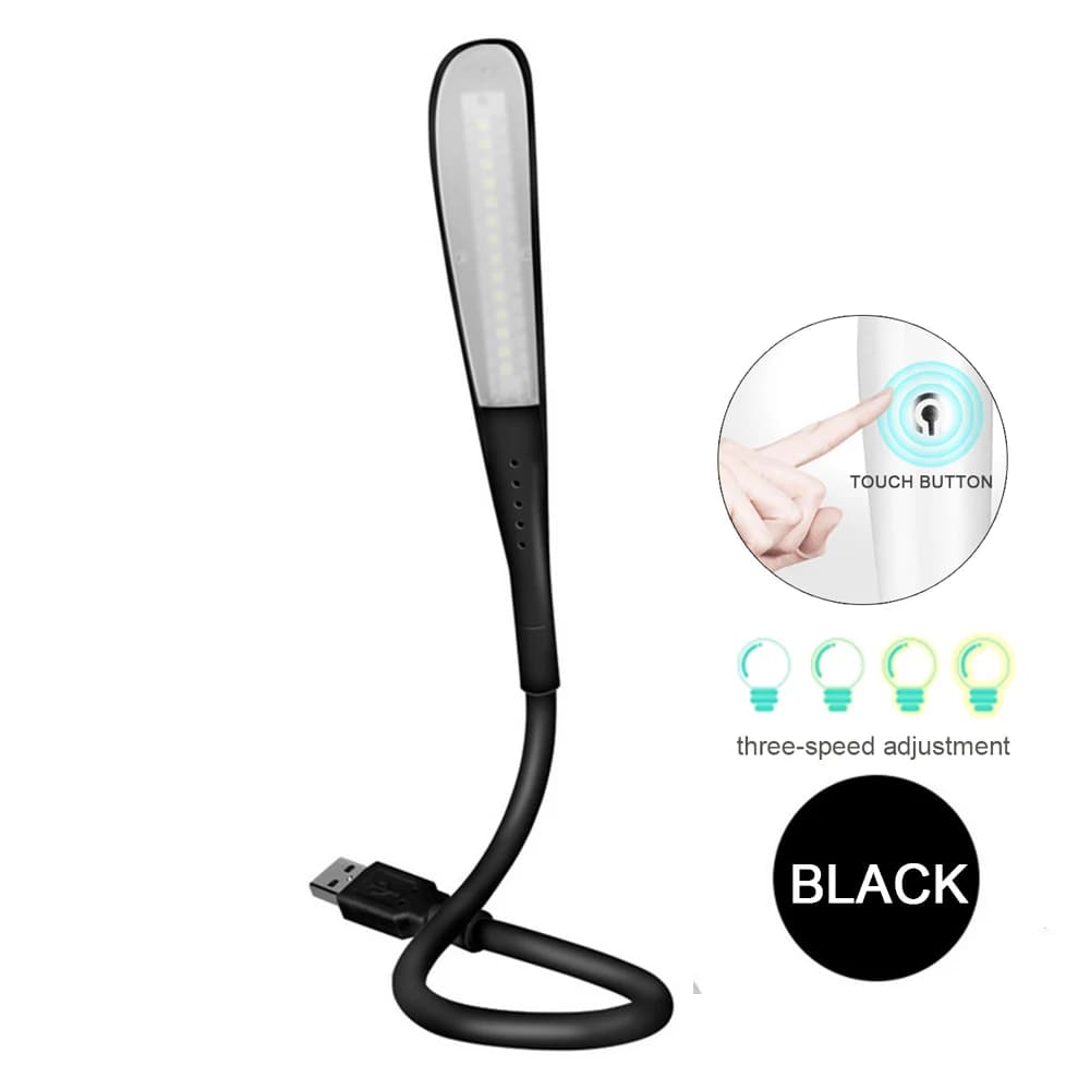 Mini lampe LED Portable USB avec capteur tactile, variable, réglable, lumineuse, lampe de bureau, po