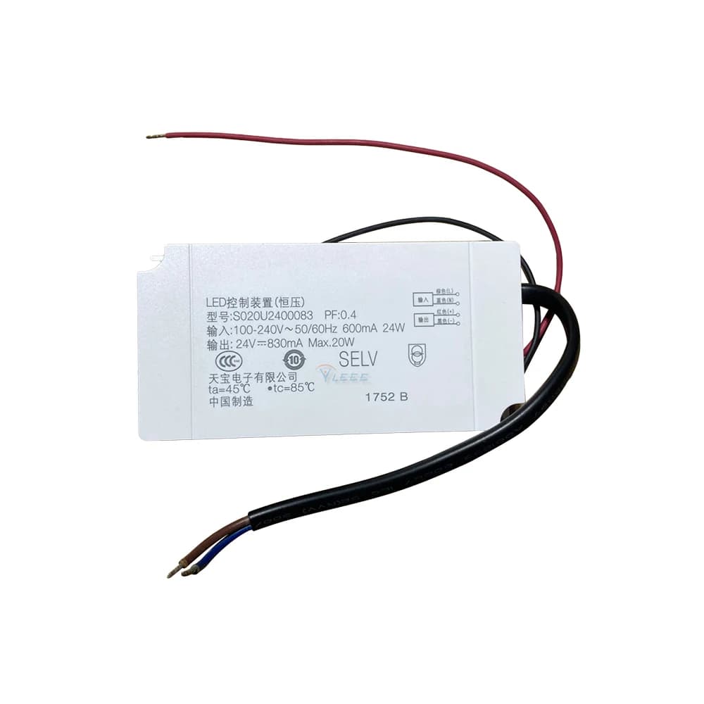 Alimentation LED S020U2400083 Entrée 100V-240V600mA Sortie 24V830mA Power Hue Play pour Philips