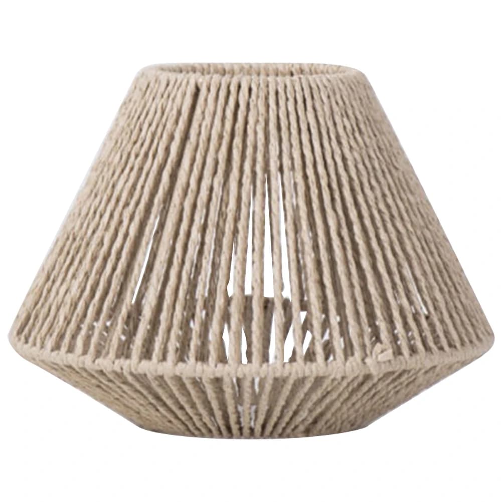 Abat-jour en corde de papier tressée pour lampe de table, ventilateur de plafond, couvercle d'ampoul