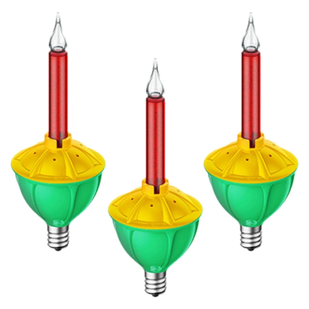 3 pièces LED remplacement bulle lumières ampoules traditionnelles noël bulle lumières rouge bleu cla
