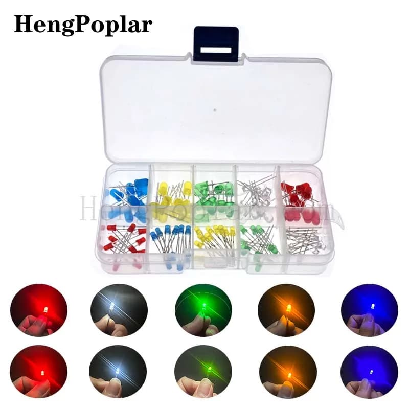 WieshammKit-Kit de lampe à diode électroluminescente, lampe LED avec boîte, document mixte, rouge, v