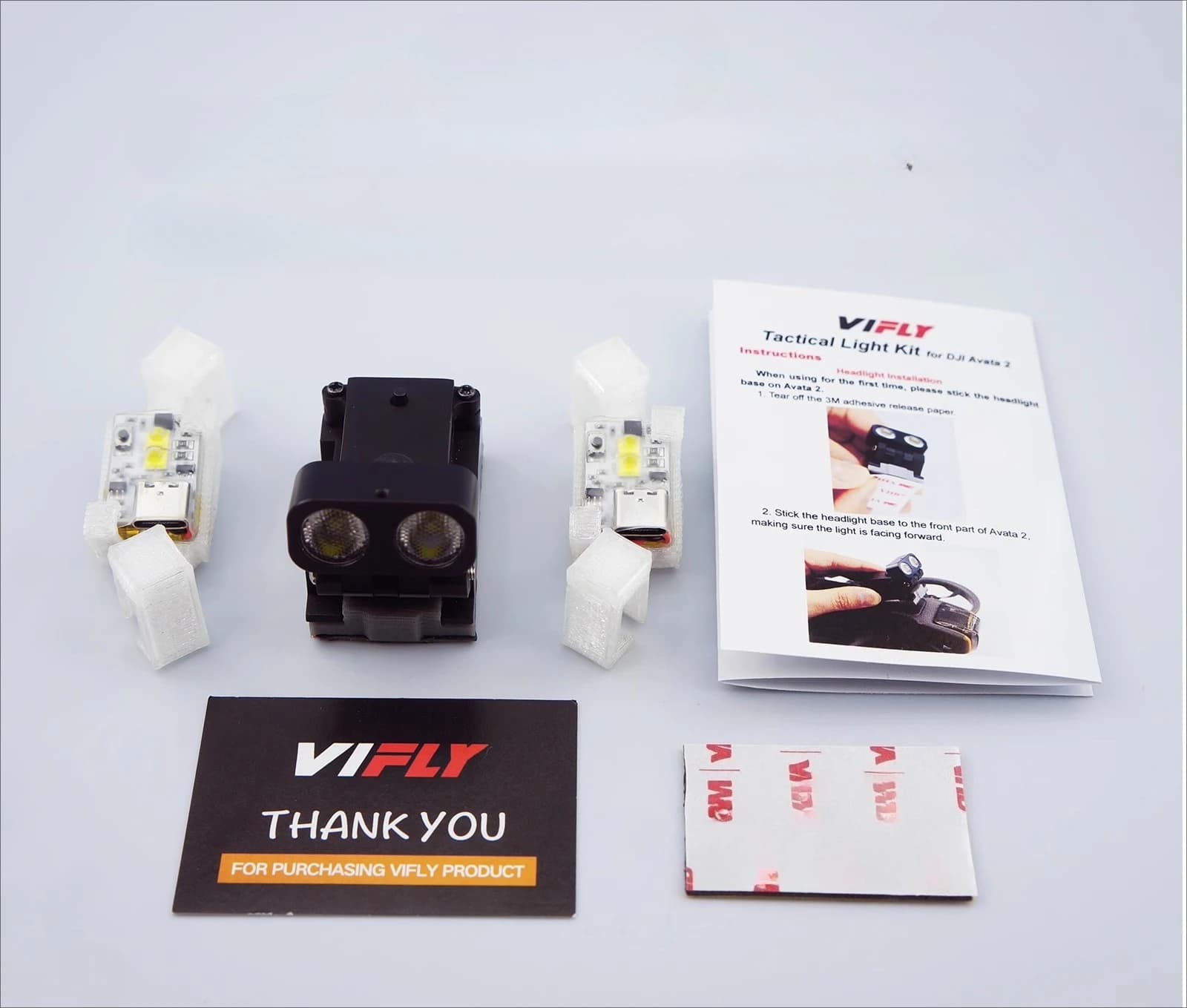Kit d'éclairage tactique VIFLY, kit de projecteur pour DJI Avata 2