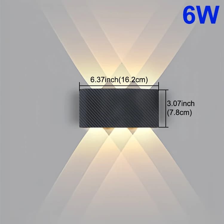 Applique extérieure moderne lampe murale LED étanche AC85-265V 6W 10W lampes de décoration pour cham