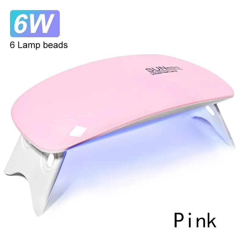 Mini Sèche-Ongles Portable 6W, Lampe de Manucure UV à Usage Domestique, pour le vaccage du Verhérita