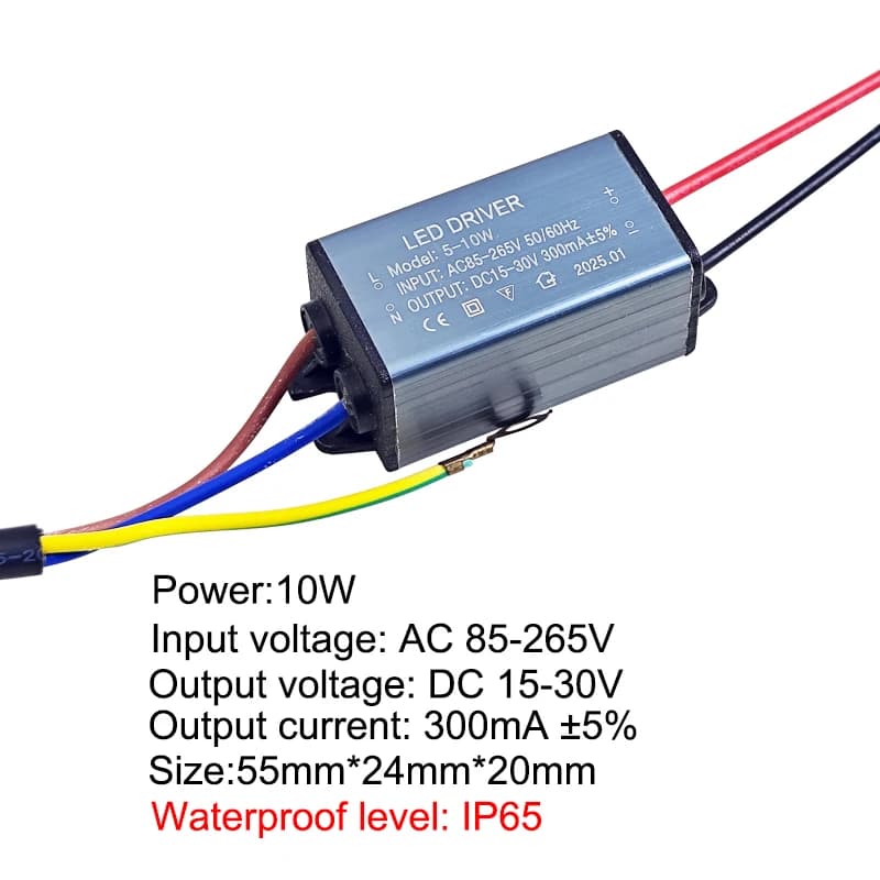Alimentation du pilote LED 10W 20W 30W 50W 70W 100W, transformateur DC22-42V IP65, courant Constant 