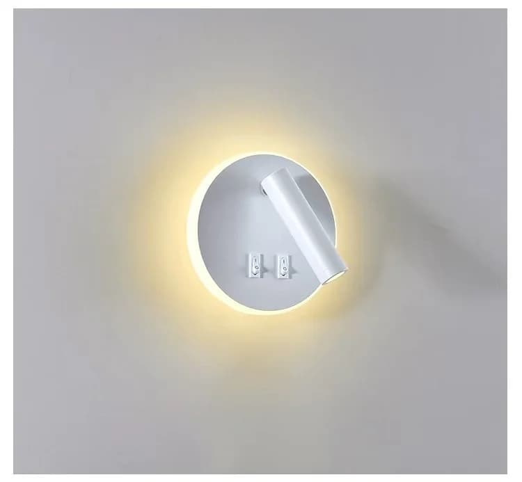 Protection des yeux montée en Surface 8W + 5W lampe de lecture murale rotative AC110-220V projecteur