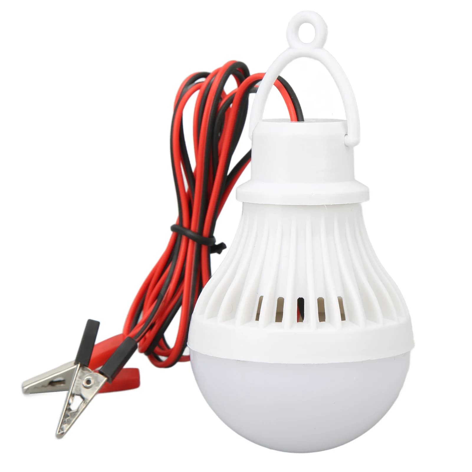 Lanterne de camping LED en plastique, ampoule d'urgence extérieure avec crochet pour la randonnée, l