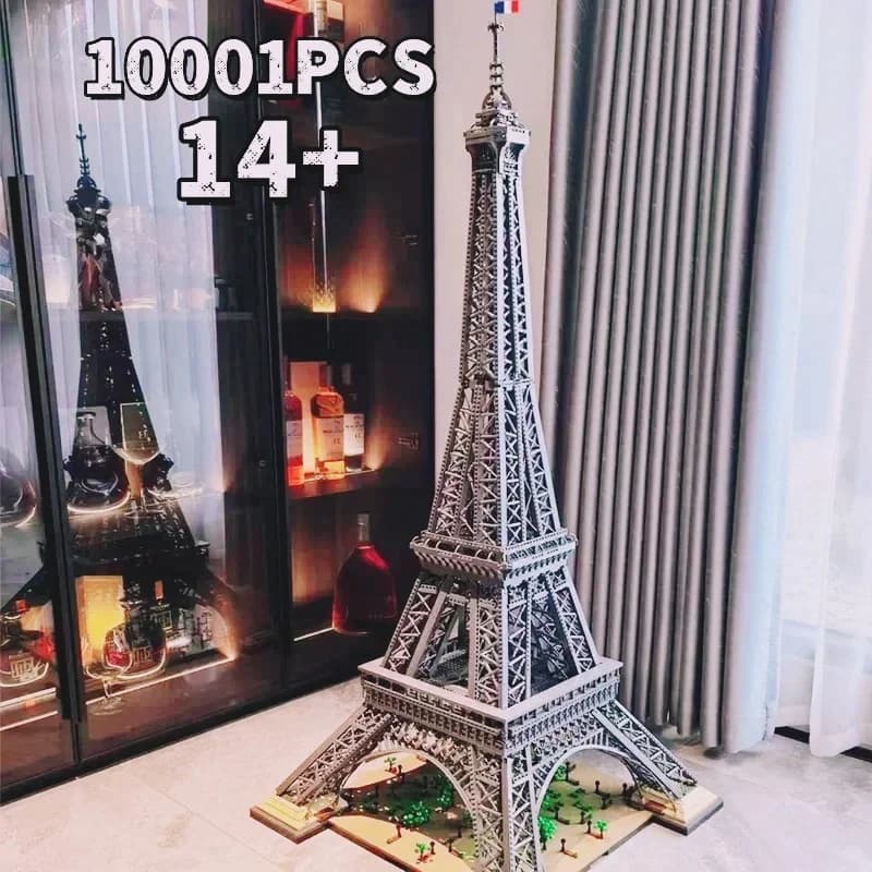 Grand modèle d'architecture de la Tour Eiffel, jouets de décoration pour la maison, blocs de constru