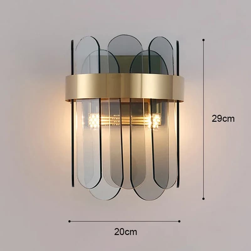 Cristal mur LED lampe moderne nordique applique murale éclairage intérieur décor à la maison lumière