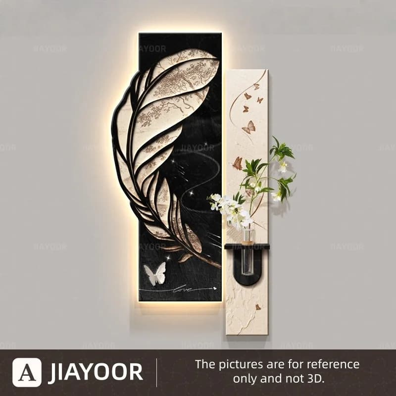 Lampe murale LED créative, décoration de Hall d'entrée, arrière-plan de salon, étude, peinture suspe