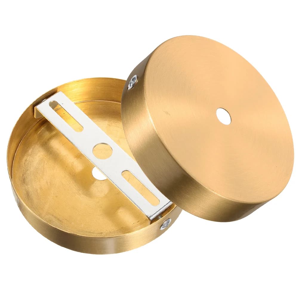 Lustre moderne en laiton, 2 pièces, Base de plafond, support de lampe murale, luminaire suspendu, pl