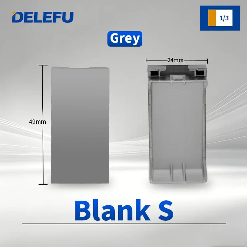 DELEFU brésil italie états-unis ue Standard combinaison gratuite gris commutateur bricolage 118mm *