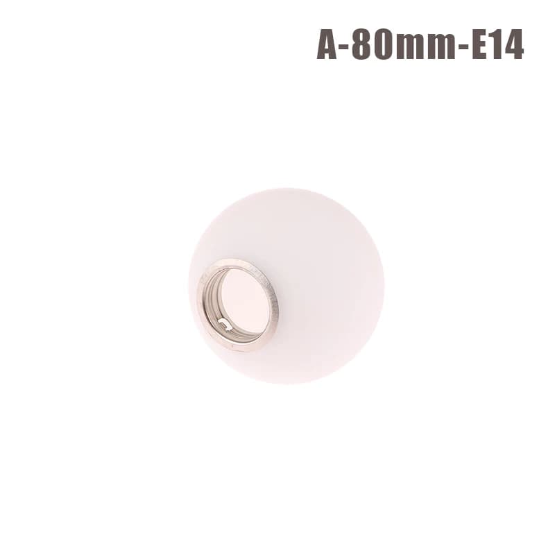 Abat-jour en verre blanc pour monteur d'ampoule E14, luminaire de remplacement, globe, abat-jour pou