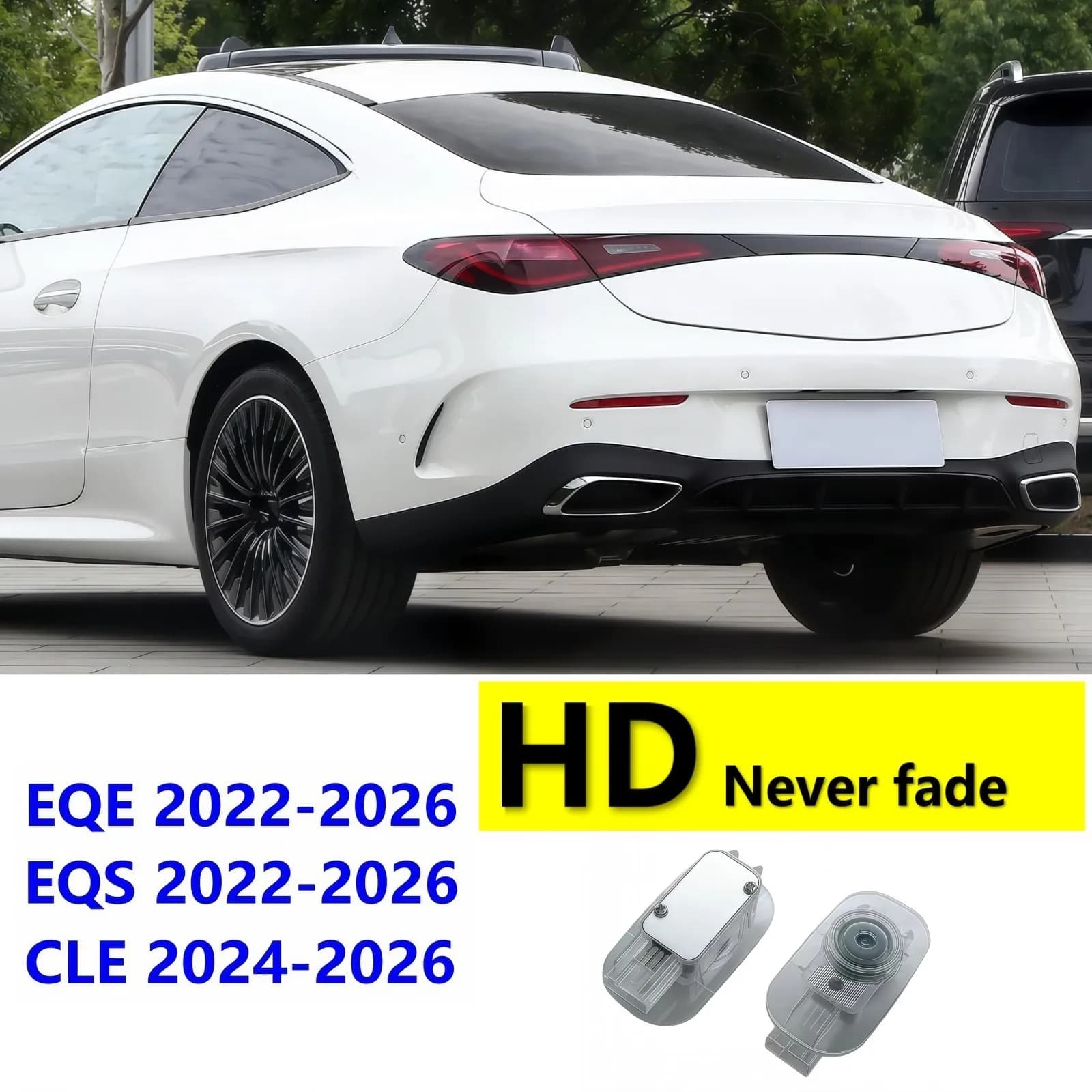 Projecteur LED de porte de voiture HD pour accessoires Mercedes Benz CLE Coupé C236 A236 CLE 53 EQE