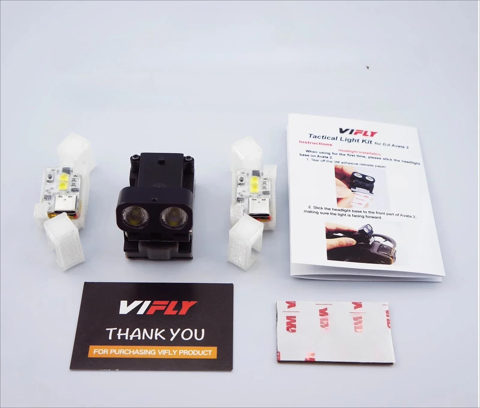 Kit d'éclairage tactique VIFLY, kit de projecteur pour DJI Avata 2