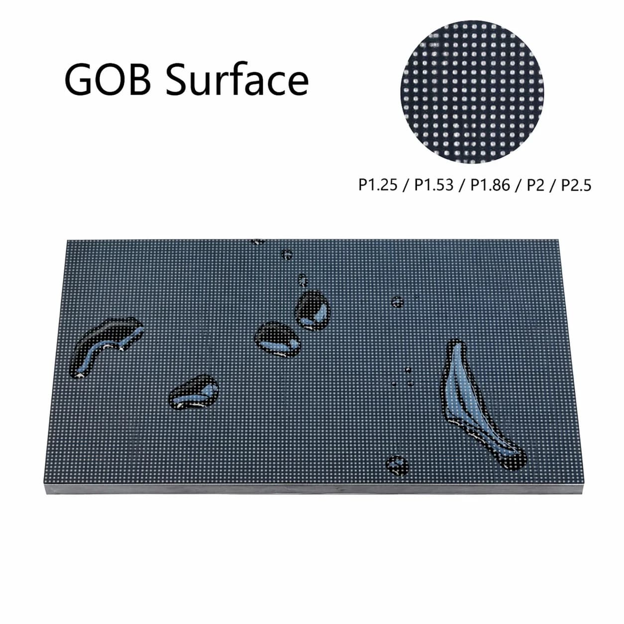 Module LED d'intérieur GOB 320x160mm P1.25 P1.53 P1.86 P2 P2.5 Panneau RVB couleur intégrale