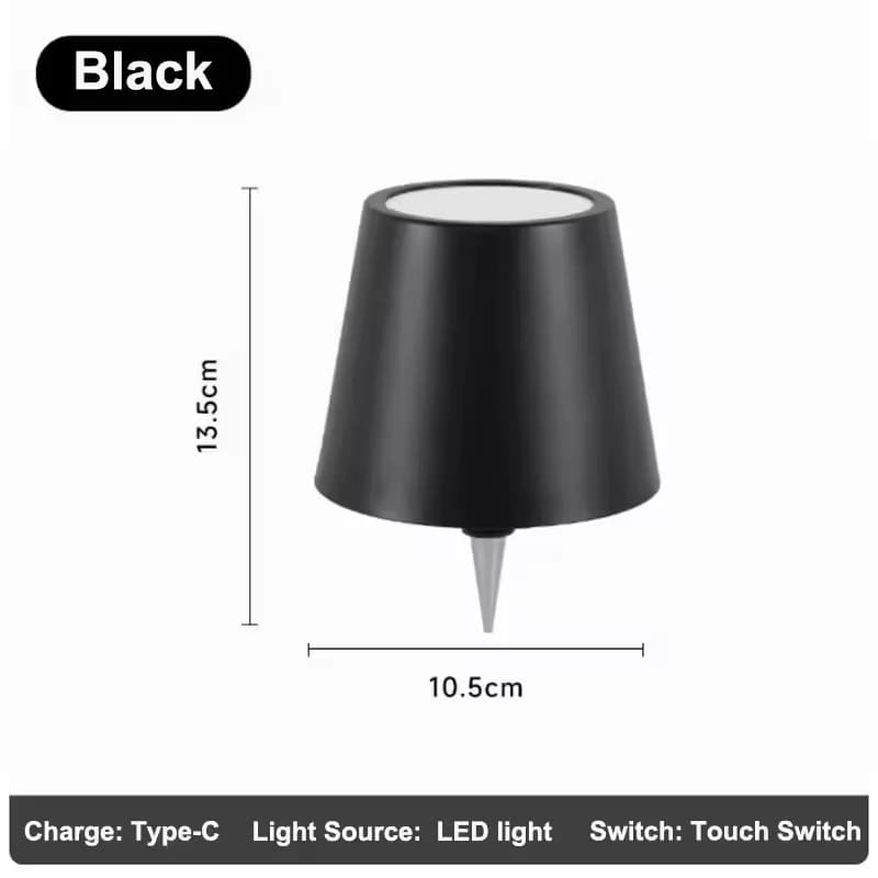 Lampe LED pour bouteille, rechargeable par USB, lampe de bureau d'ambiance, 2000 mAh, variateur tact