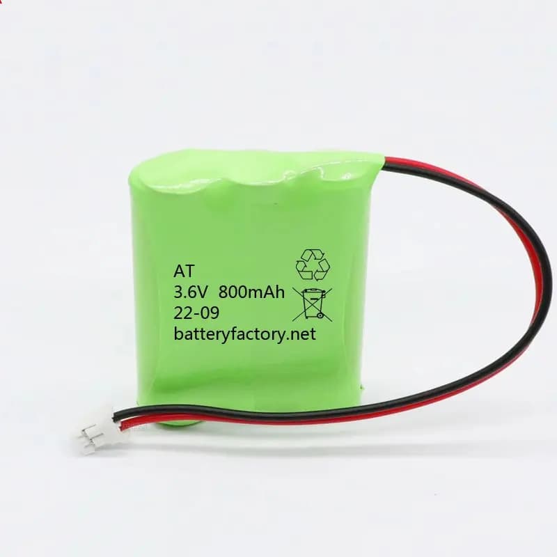 Batterie au lithium aste pour lampe LED, AT, 3.6V, 800mAh