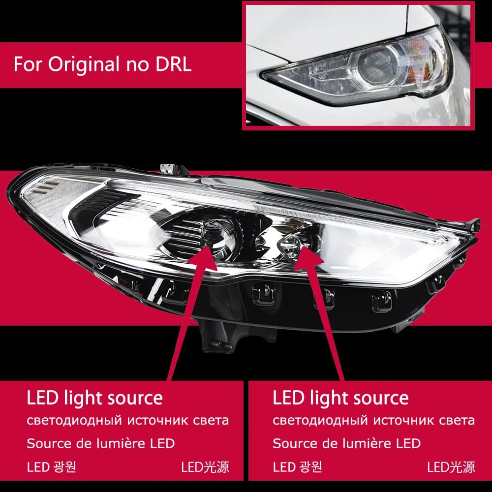 Lumière de sauna pour Ford kt2017-2023, accessoires de voiture, LED DRL Hella 5 SG, lentille Hid H7
