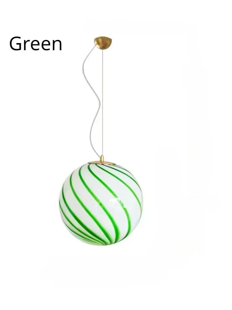 Lustre boule de sucette moderne chambre d'enfants suspension en verre pour chambre salon maison bout